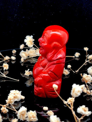 Red Jasper Laughing Buddha
