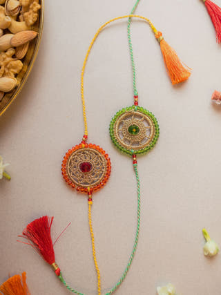 Celestial Crochet Rakhi (Set Of 2)
