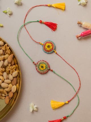 Sadabahaar Crochet Rakhi (Set Of 2)