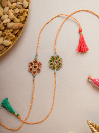 Chakra Jewelled Rakhi (Set Of 2)