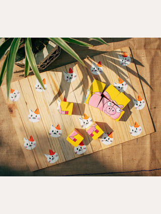 Cute Catty Place Mat Scrapshala