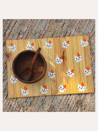 Cute Catty Place Mat Scrapshala
