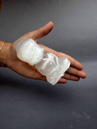 Selenite Sitting Buddha