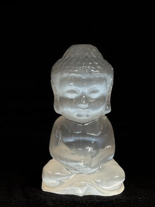 Selenite Sitting Buddha