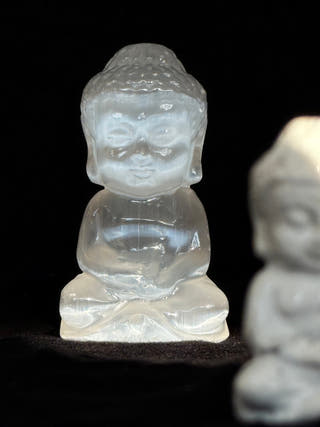 Selenite Sitting Buddha