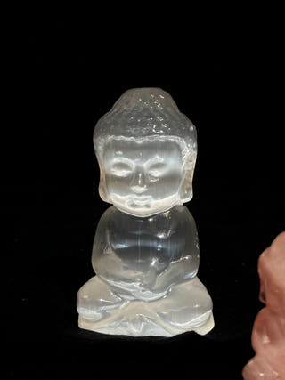 Selenite Sitting Buddha