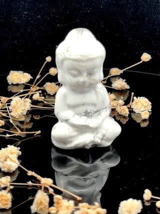 Howlite Sitting Buddha