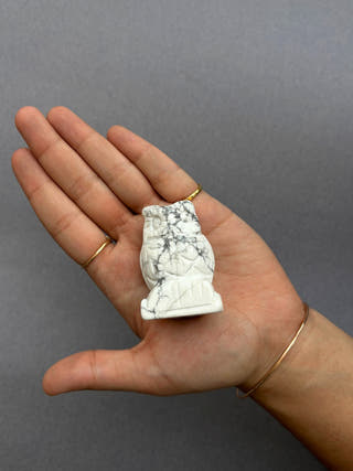 Howlite Owl