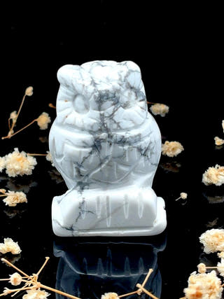 Howlite Owl