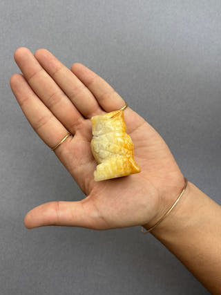 Yellow Aventurine Owl