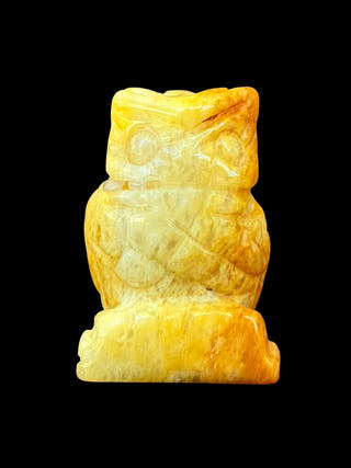 Yellow Aventurine Owl
