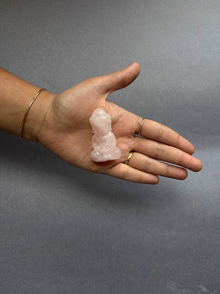 Rose Quartz Sitting Buddha