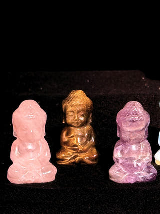 Rose Quartz Sitting Buddha