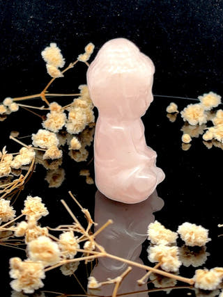 Rose Quartz Sitting Buddha