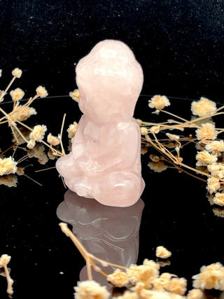 Rose Quartz Sitting Buddha