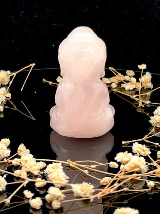 Rose Quartz Sitting Buddha