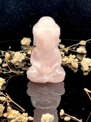 Rose Quartz Sitting Buddha