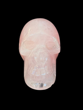Rose Quartz Crystal Skull