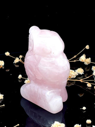 Rose Quartz Owl