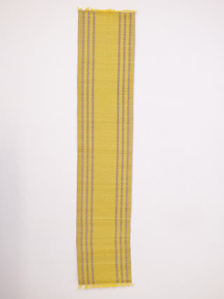 Handcrafted Madhurkathi set of Table Mat and Runner Yellow Pratima Mat Industries