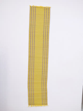 Handcrafted Madhurkathi set of Table Mat and Runner Golden Yellow Pratima Mat Industries