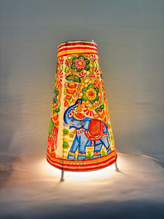 Elephant Flower Tholu Bommalata Lamp