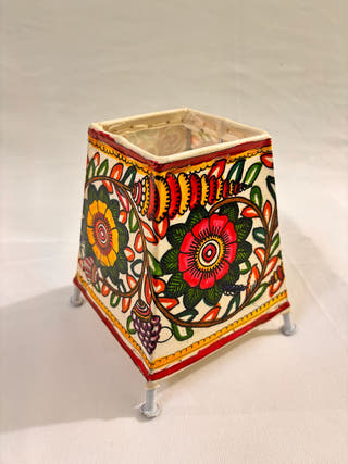 Floral Design Table Lamp - Multicolor