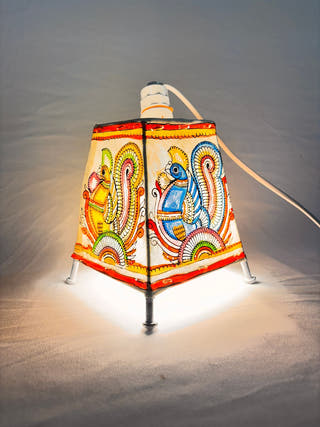 Peacock Table Lamp - Multicolor
