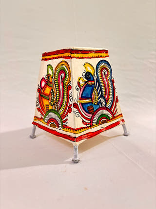 Peacock Table Lamp - Multicolor