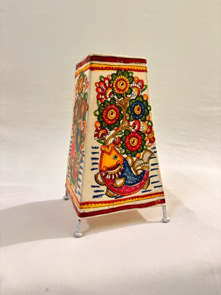 Fish And Flower Table Lamp - Multicolor