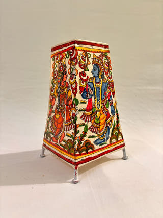 Radha Krishan Table Lamp - Multicolor