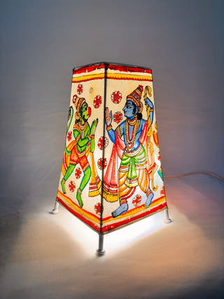 Ramayana Story Lamp - Multicolor