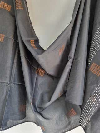 Sloka Cotton Silk Saree Grey KAUSEYAH