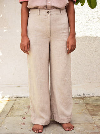 Linen Trousers Raw Sonica Sarna