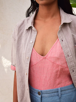 Linen Cami Pink Sonica Sarna