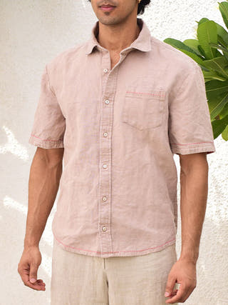 Linen Shirt Bark grey Sonica Sarna