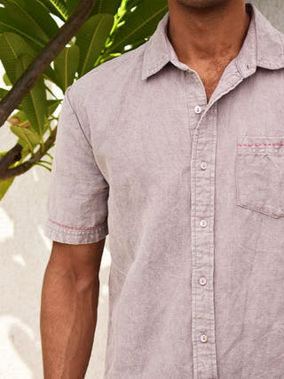 Linen Shirt Grey Sonica Sarna