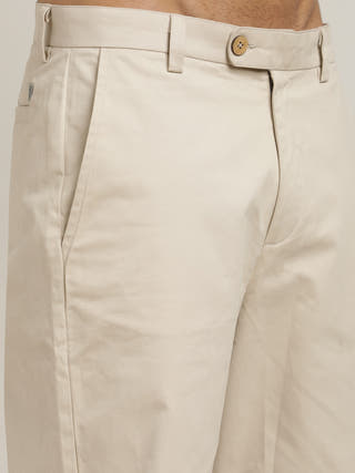 Olive & Beige Relaxed-Fit Shirt With Trousers Co-ord Set