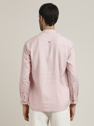 Pink Relaxed Fit Casual Shirt