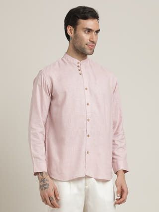 Pink Relaxed Fit Casual Shirt