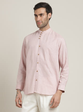 Pink Relaxed Fit Casual Shirt