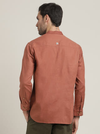 Orange Relaxed Casual Shirt