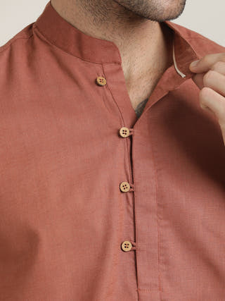 Orange Relaxed Casual Shirt