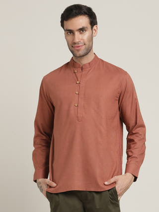 Orange Relaxed Casual Shirt