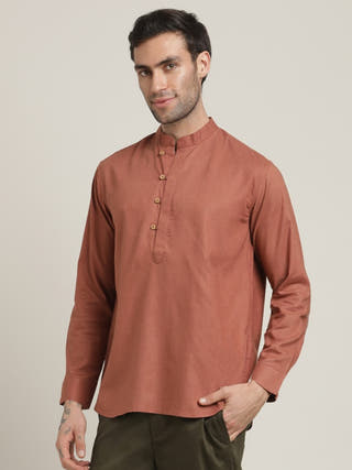 Orange Relaxed Casual Shirt