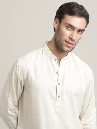 Beige Relaxed Casual Shirt