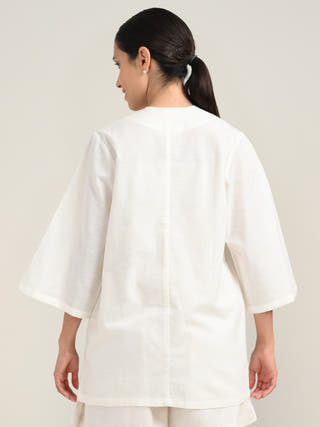 Cream Organic Cotton Shrug