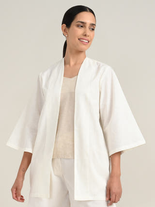 Cream Organic Cotton Shrug