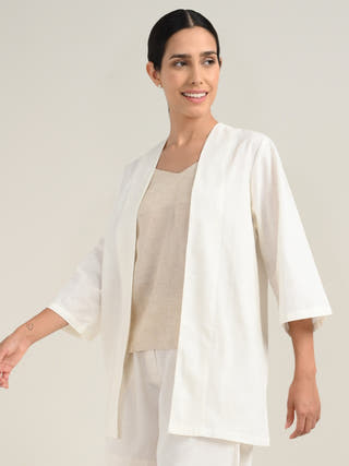 Cream Organic Cotton Shrug