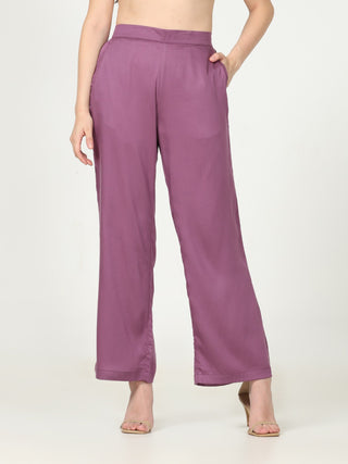Tencel Trousers Purple